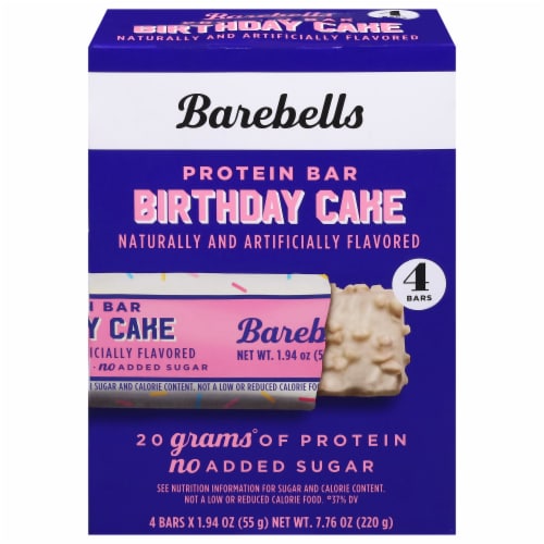 Barebells Birthday Cake Protein Bar Perspective: front