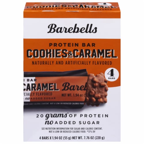 Barebells Cookies & Caramel Protein Bars Perspective: front