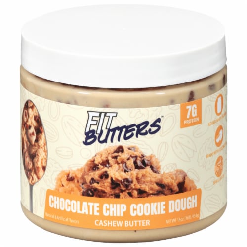 Fit Butters™ Chocolate Chip Cookie Dough Cashew Butter Perspective: front