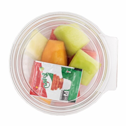 Fresh Cut Mixed Melon Tajin Perspective: front