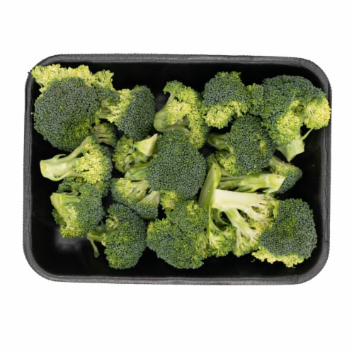 Fresh Cut Broccoli Florets Perspective: front