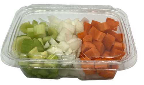Fresh Cut Mirepoix Cup Perspective: front