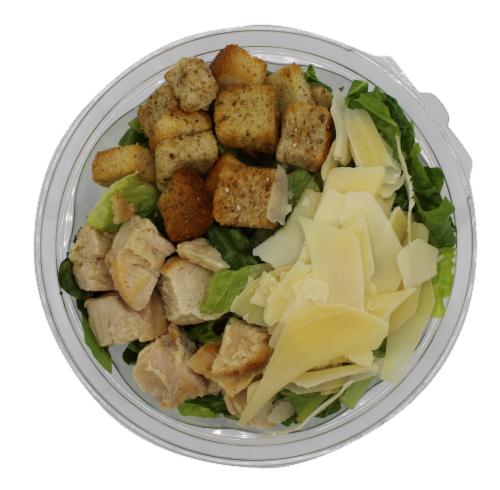 Fresh Made Individual Caesar Salad Perspective: front