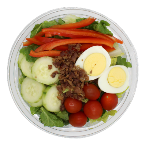 Fresh Made Individual Cobb Salad Perspective: front