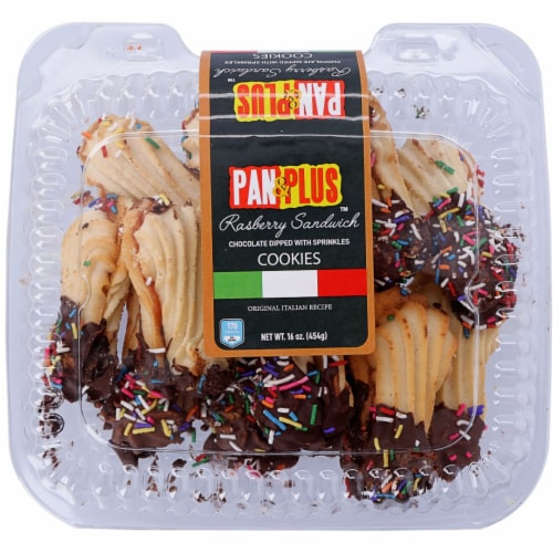 Pan & Plus® Italian Raspberry Sandwich Cookies Perspective: front