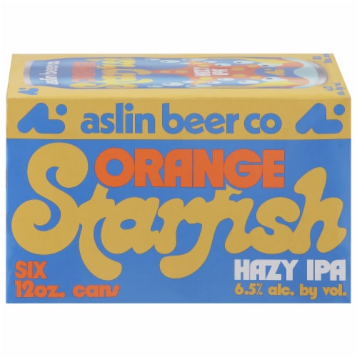 Aslin Beer Co Orange Starfish Hazy IPA Perspective: front