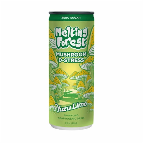 Melting Forest™ Sparkling Yuzu Lime D-Stress Zero Sugar Single Can Perspective: front