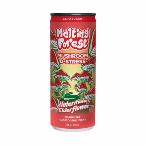 Melting Forest™ Sparkling Watermelon Elderflower D-Stress Sugar Free Single Can Perspective: front