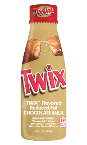 Twix™ Reduced Fat Chocolate Milk Perspective: front