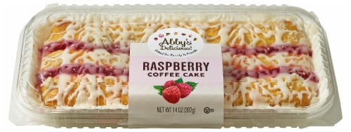 Abby's Delicious! Raspberry Coffee Cake Perspective: front