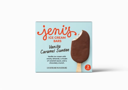 Jeni's Vanilla Caramel Sundae Ice Cream Bars Perspective: front