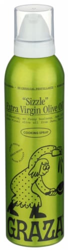 Graza® Sizzle Extra Virgin Olive Oil Cooking Spray Perspective: front