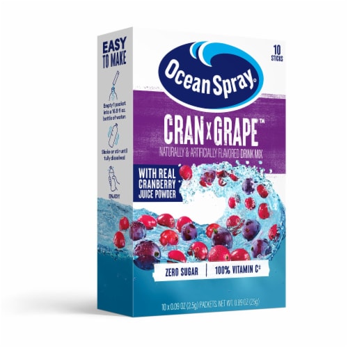 Ocean Spray® CranxGrape™ Powder Drink Mix Perspective: front