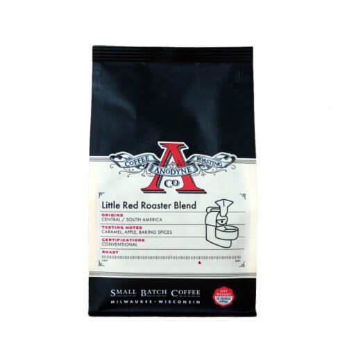 Anodyne Coffee Little Red Roaster Blend Whole Bean Coffee Perspective: front