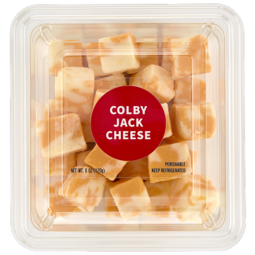 Upper Cut Cubed Colby Jack Cheese Perspective: front