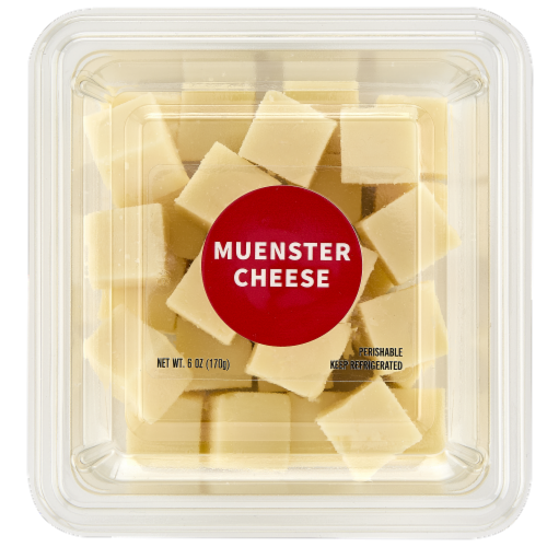 Upper Cut® Muenster Cheese Cubes Perspective: front