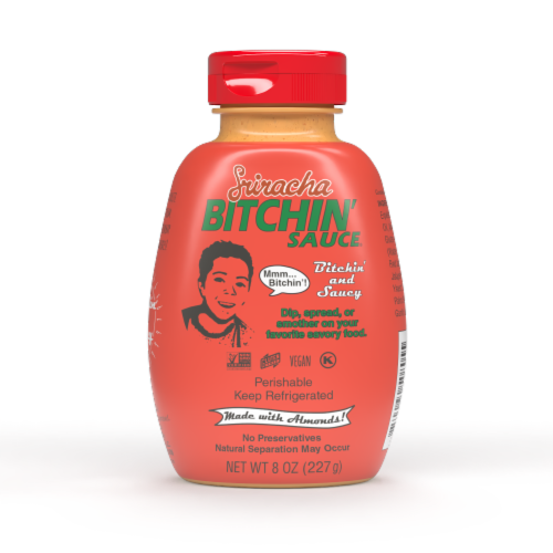Bitchin' Sauce® Sriracha Squeeze Bottle Perspective: front