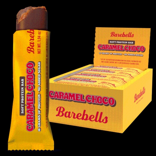 Barebells Soft Caramel Choco Protein Bar Perspective: front
