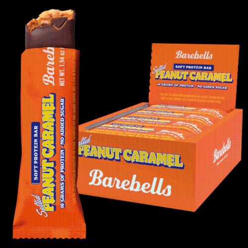 Barebells Soft Salted Peanut Caramel Protein Bars Perspective: front