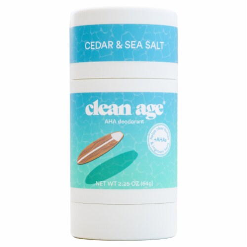 Clean Age® AHA Deodorant Cedar & Sea Salt Perspective: front