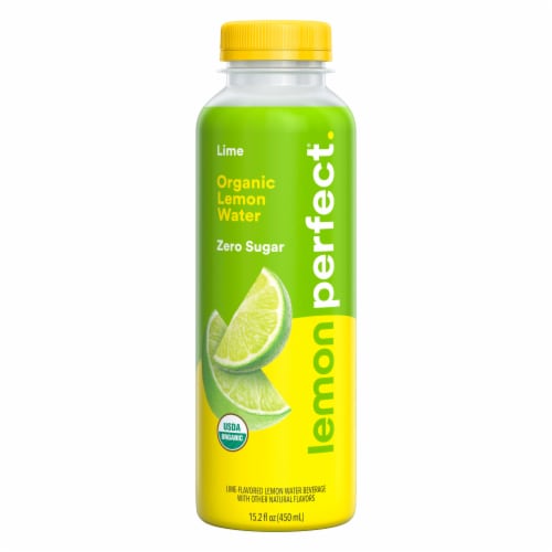 Lemon Perfect Lime Organic Lemon Water Perspective: front