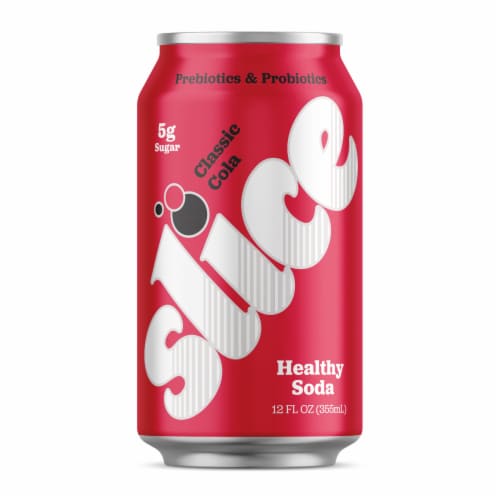 Slice Classic Cola Healthy Soda Perspective: front