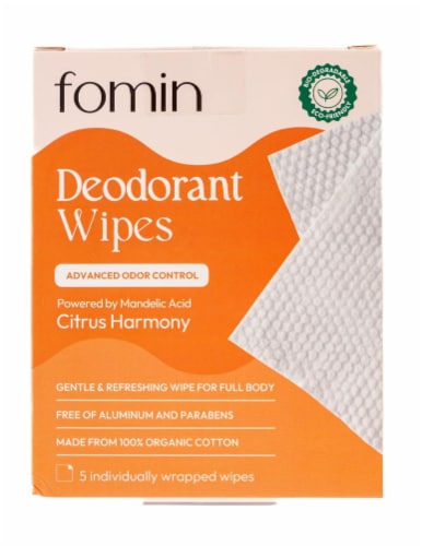 Fomin Full Body Deodorant Wipes - Citrus Harmony Perspective: front