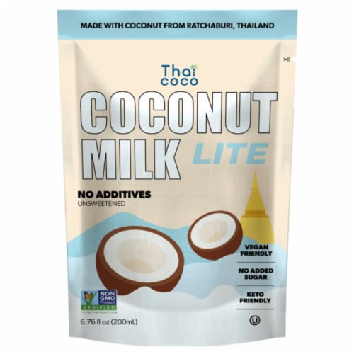 Thai Coco Coconut Milk Lite Pouch Perspective: front