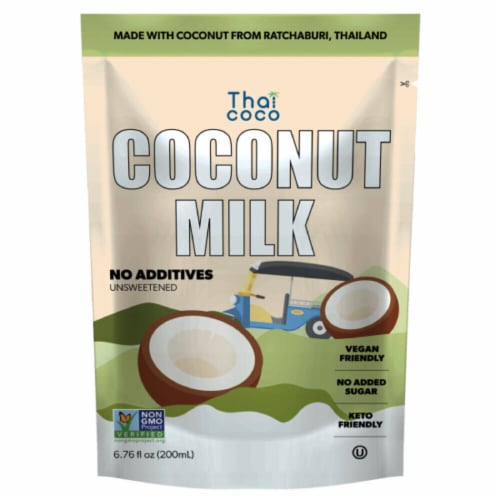 Thai Coco Coconut Milk Pouch Perspective: front