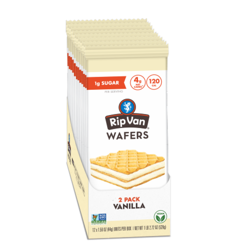 Rip Van® Wafers Vanilla Perspective: front