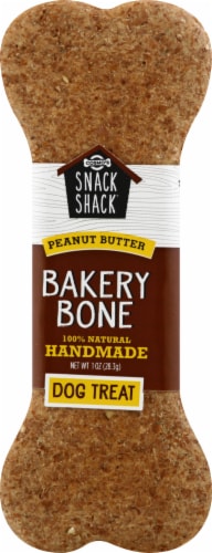Cosmo's Snack Shack® Natual Peanut Butter Bakery Bone Dog Treat Perspective: front