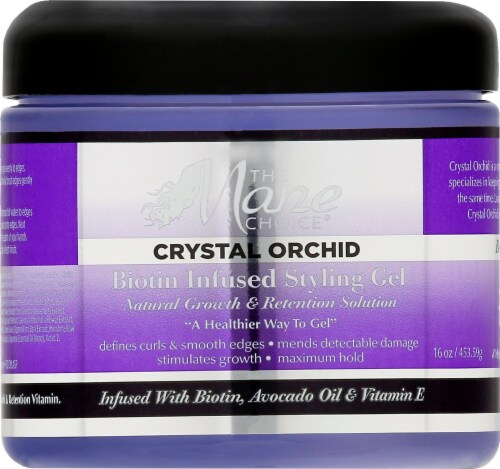 The Mane Choice Crystal Orchid Biotin Infused Styling Gel Perspective: front