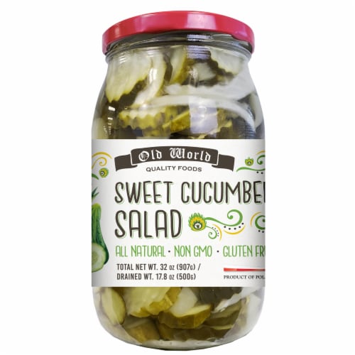 Old World Sweet Cucumber Salad Perspective: front