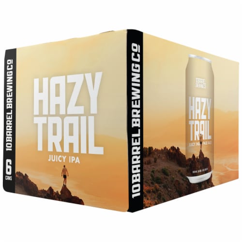 10 Barrel Brewing Hazy Trail Juicy IPA Perspective: front