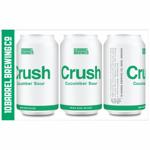 10 Barrel Brewing Co. Crush Cucumber Sour Ale Perspective: front