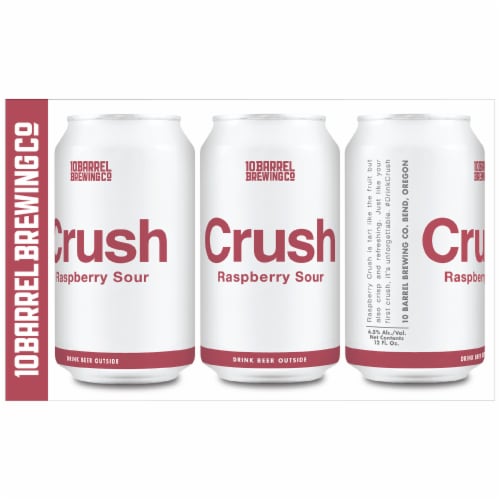 10 Barrel Brewing Co. Crush Raspberry Sour Ale Perspective: front