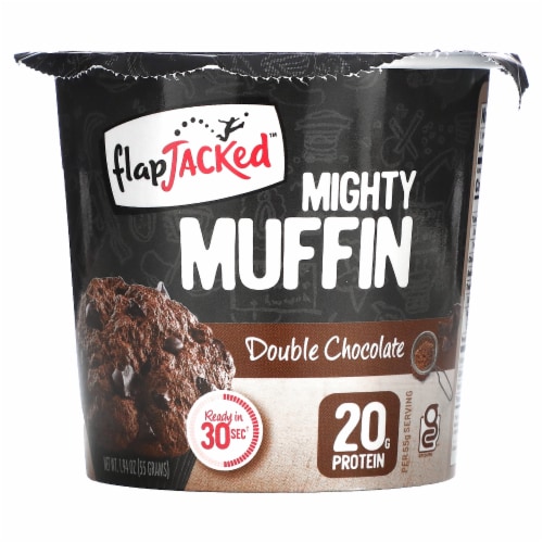 FlapJacked Double Chocolate Mighty Muffin Perspective: front