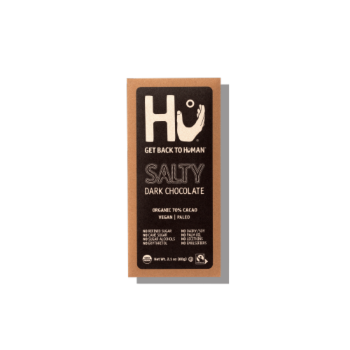 Hu® Salty Dark Chocolate Candy Bar Perspective: front