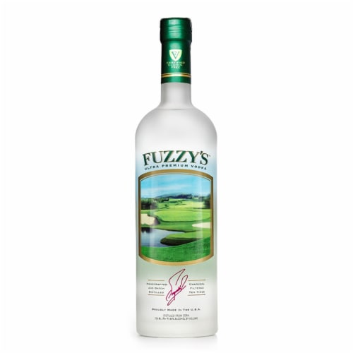Fuzzy's Ultra Premium Vodka Perspective: front