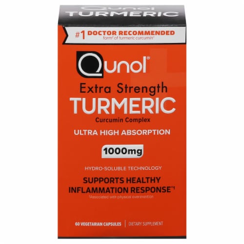 Qunol® Extra Strength Turmeric 1000 mg Perspective: front