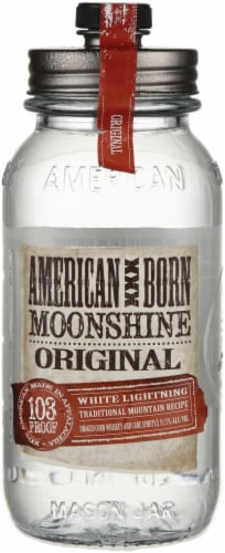 American Born Original White Lightning Moonshine Perspective: front
