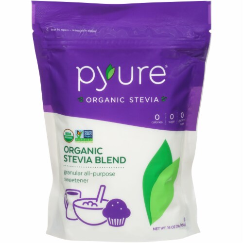 Pyure Organic All-Purpose Stevia Blend Granular Sweetener Perspective: front