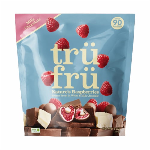 Tru Fru White & Milk Chocolate Frozen Raspberries