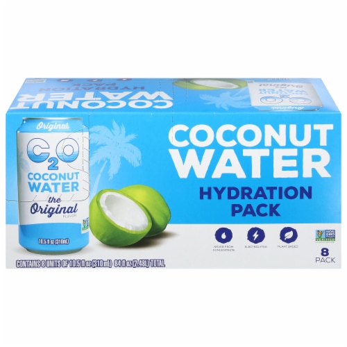 C2O® The Original Coconut Water Carton Perspective: front