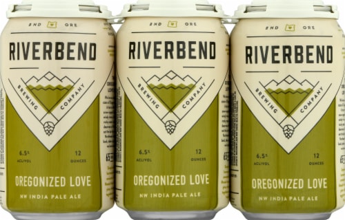 Riverbend Brewing Oregonized Love IPA Craft Beer Perspective: front