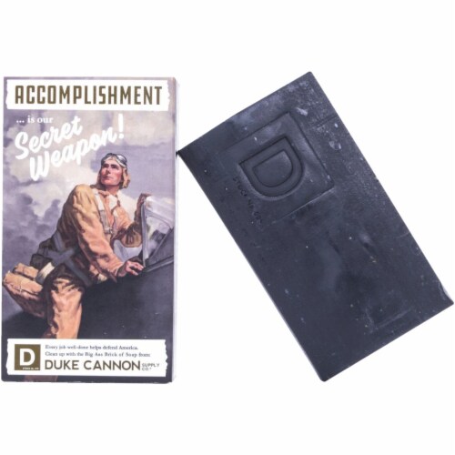 Duke Cannon 10 Oz. Bergamot & Black Pepper Big Ass Brick of Soap 03BLACK1 Perspective: front