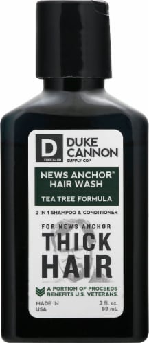 Duke Cannon News Anchor Hair Wash 2 in 1 Shampoo & Conditioner Perspective: front