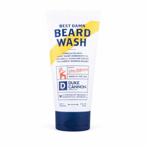 Duke Cannon® Citrus Hefeweizen Scent Best Damn Beard Wash Perspective: front
