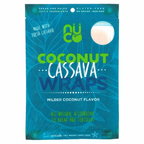 NUCO Coconut Cassava Wraps Perspective: front