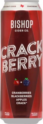Bishop Cider Co. Crackberry Cider Single Can Perspective: front